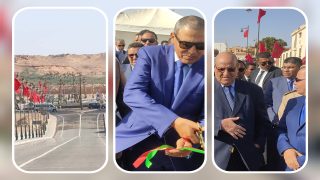 العيون.. عبد السلام بيكرات يشرف على تدشين قنطرة الساقية الحمراء المتواجدة في المدخل الشمالي للمدينة