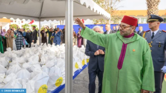 صاحب الجلالة الملك محمد السادس يشرف على اعطاء انطلاقة العملية الوطنية رمضان 1445