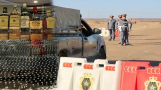 حجز كمية ضخمة من المشروبات الكحولية وتوقيف مطلوبين في عملية نوعية بطريق السمارة الطنطان.. 