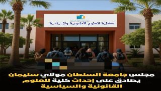 🔴 مجلس جامعة السلطان مولاي سليمان يُصادق على إحداث كلية للعلوم القانونية والسياسية ببني ملال