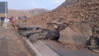 انهيار صخري مفاجئ بمنعرجات تيشكا يربك حركة السير ويخلّف خسائر مادية دون إصابات