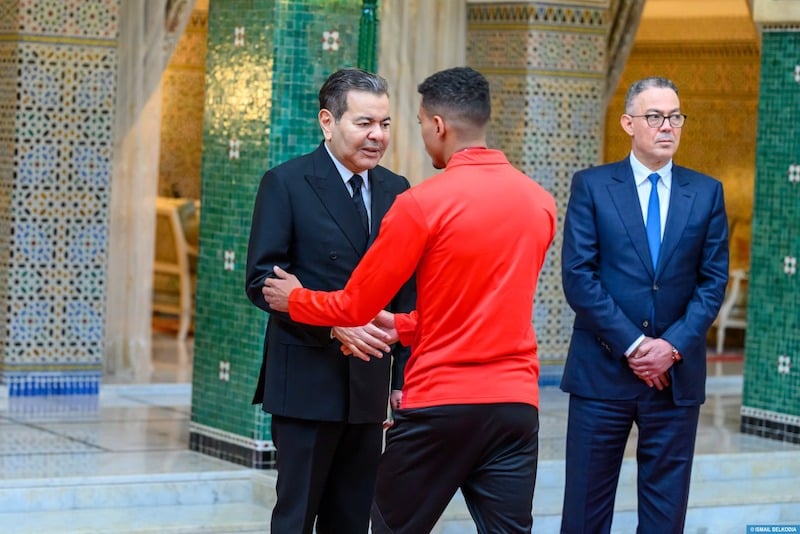 الأمير مولاي رشيد يستقبل المنتخب الوطني بتعليمات ملكية سامية.