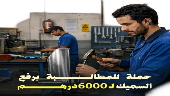 دعوات متداولة على مواقع التواصل تطالب برفع الحد الأدنى للأجور إلى 6000 درهم.