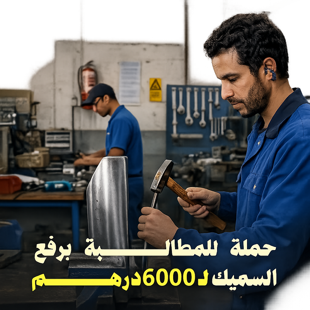 دعوات متداولة على مواقع التواصل تطالب برفع الحد الأدنى للأجور إلى 6000 درهم.
