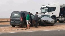 خمسة جرحى في حادثة سير خطيرة بضواحي طانطان.